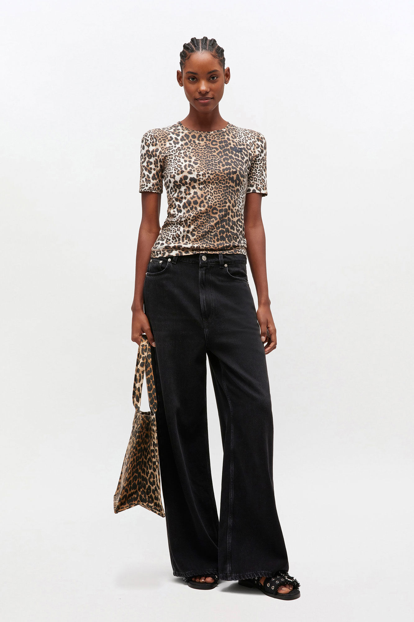 LEOPARD RIB T-SHIRT - 3