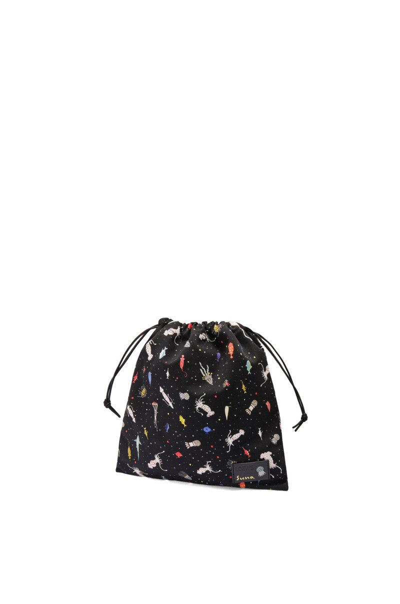 Loewe Deep Sea small drawstring pouch in canvas outlook