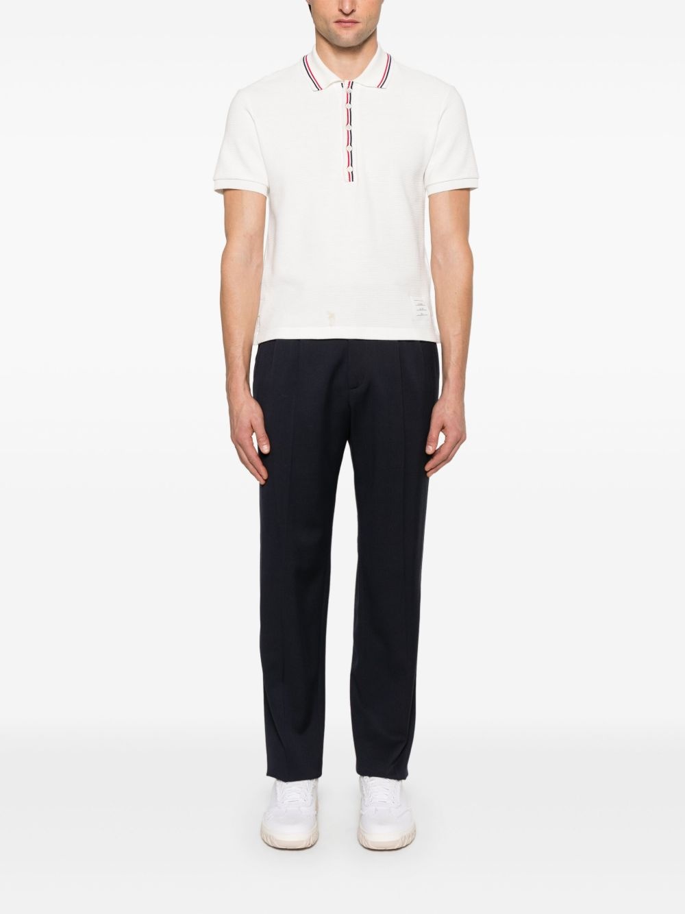 RWB stripe-detail polo shirt - 2