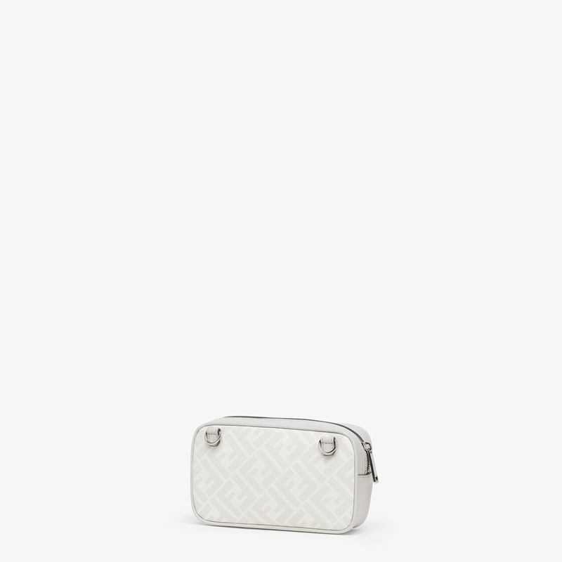 FENDI White FF fabric bag outlook