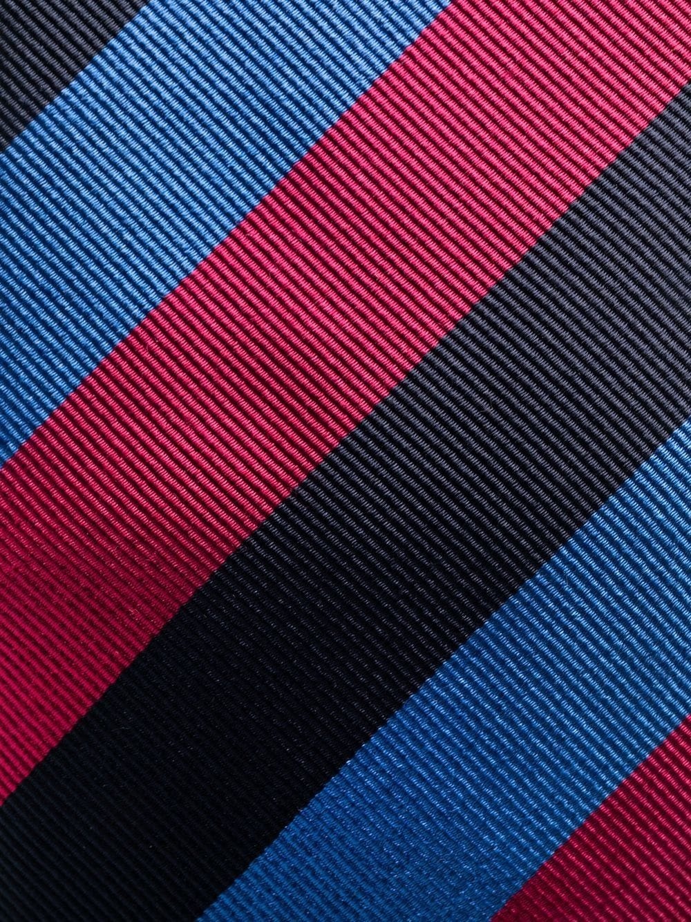 diagonal stripe-print silk tie - 2