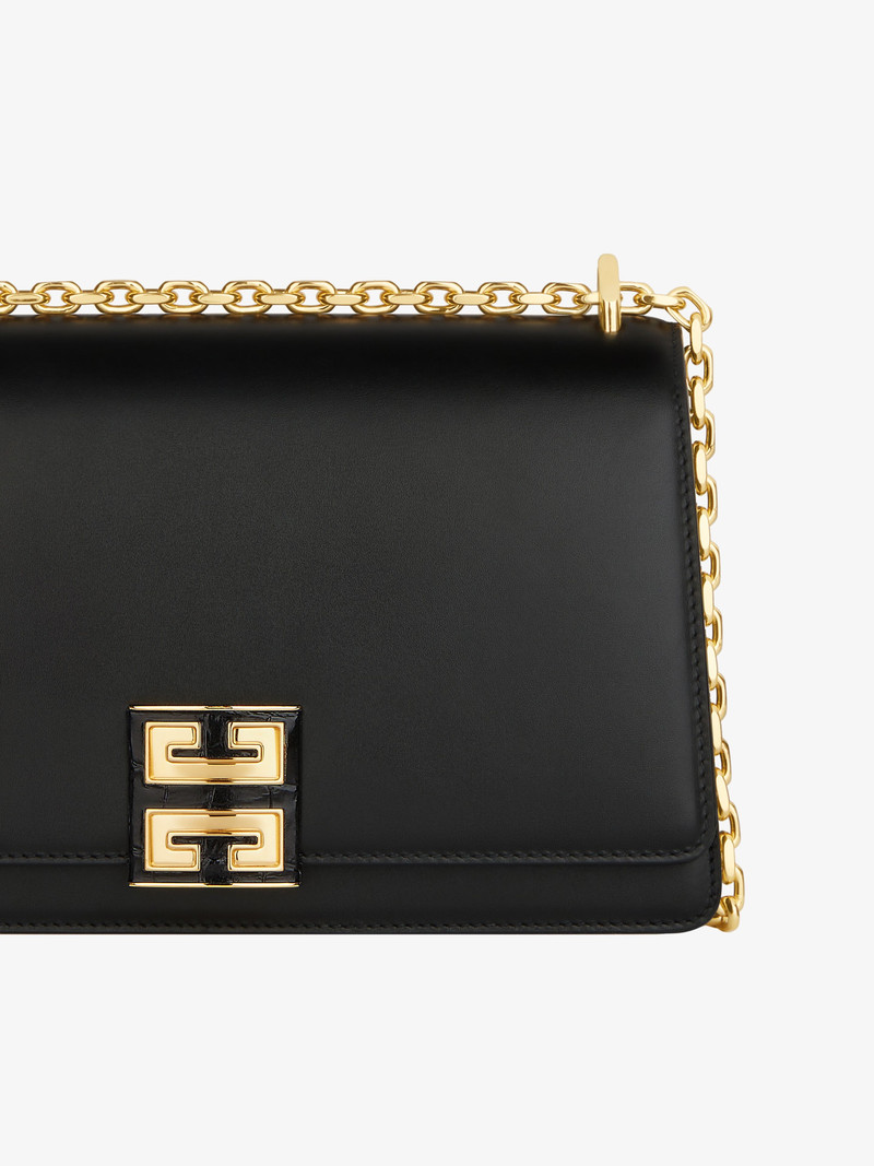 MEDIUM 4G BAG IN LEATHER WITH CHAIN 7