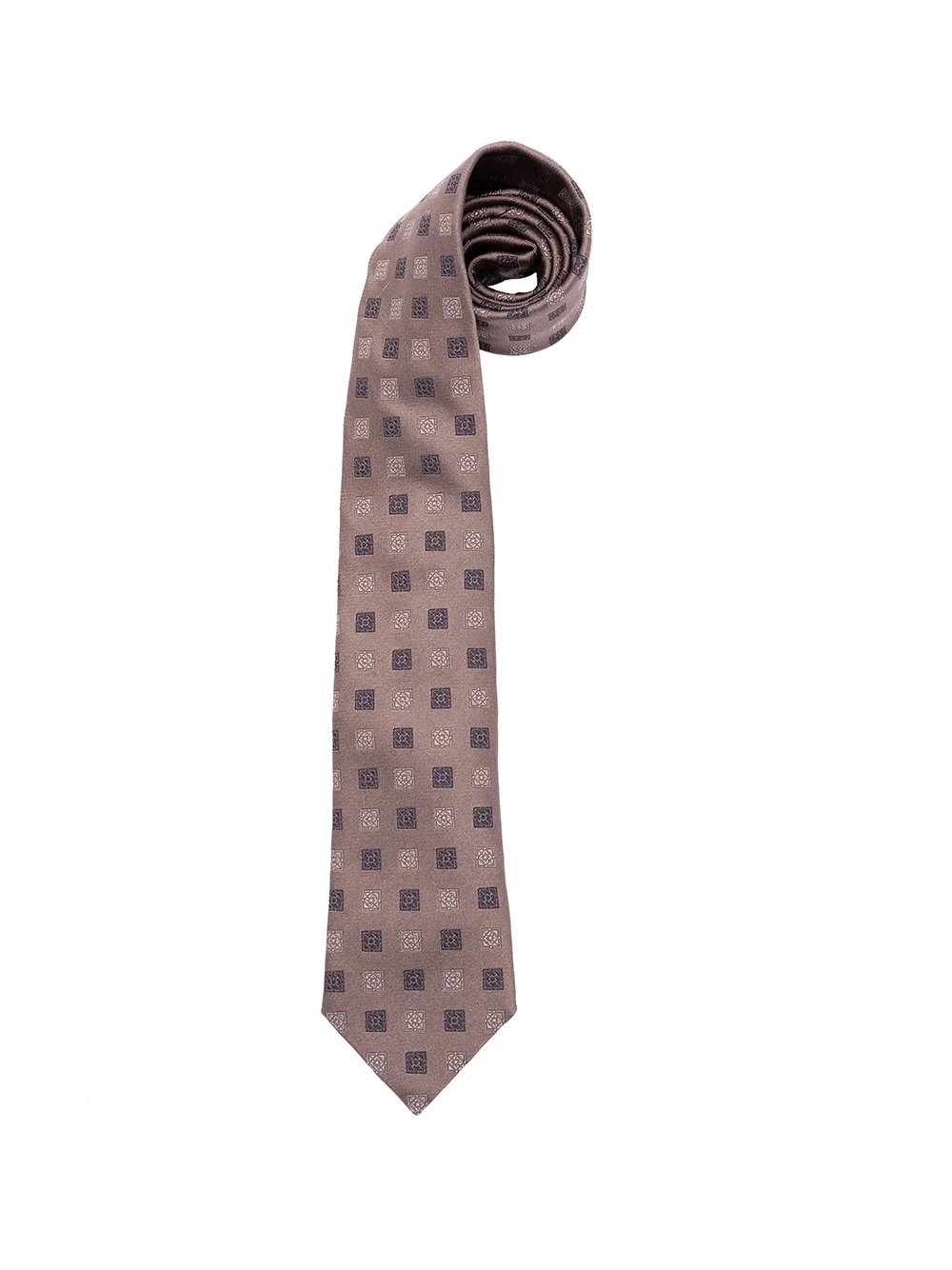 Silk Tie With Pattern - 1