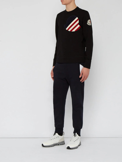 Moncler Logo-appliqué cotton sweatshirt outlook