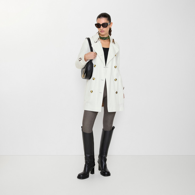 Short Tropical Gabardine Kensington Trench Coat 3
