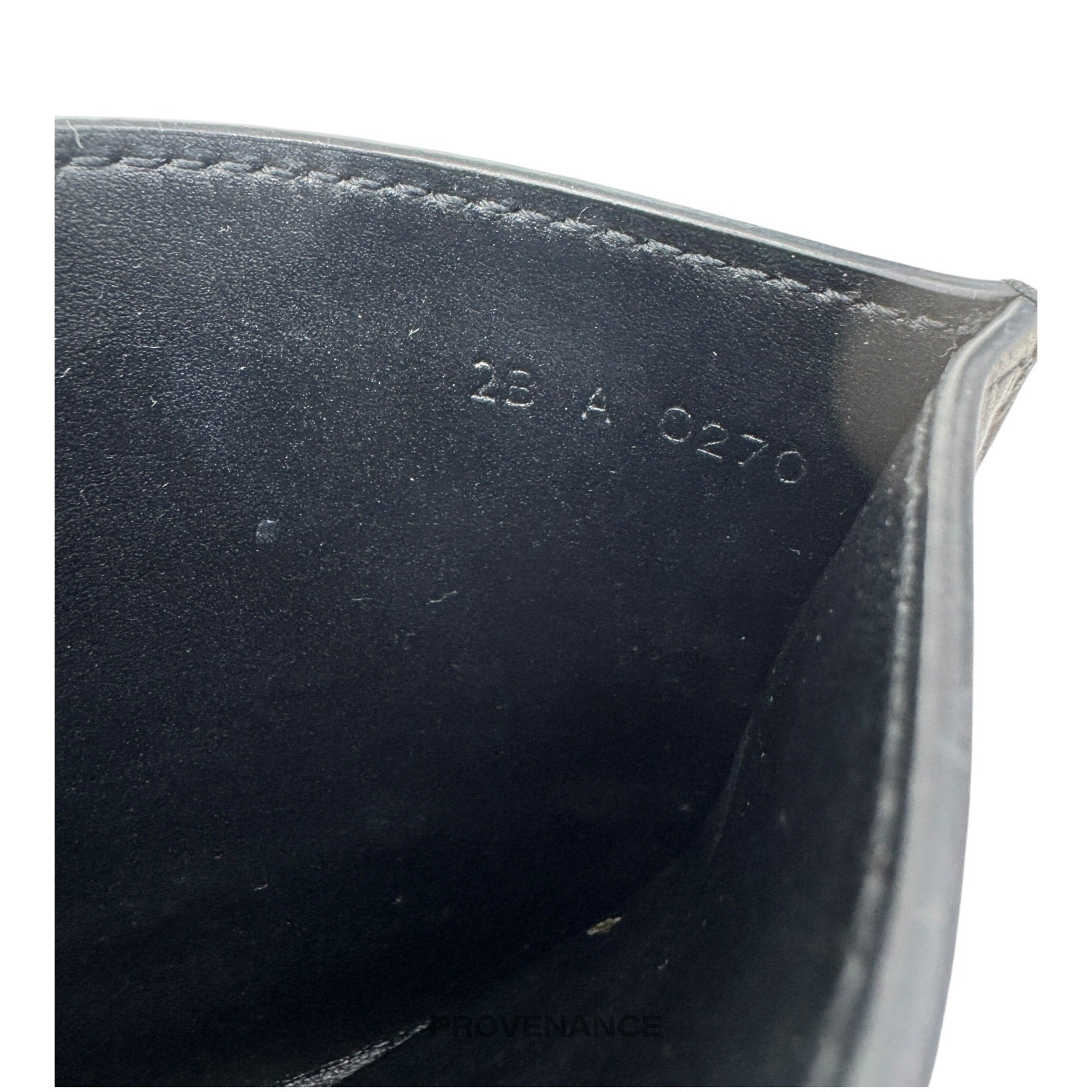 Givenchy Logo Card Wallet - Black Leather Metal Studs - 6