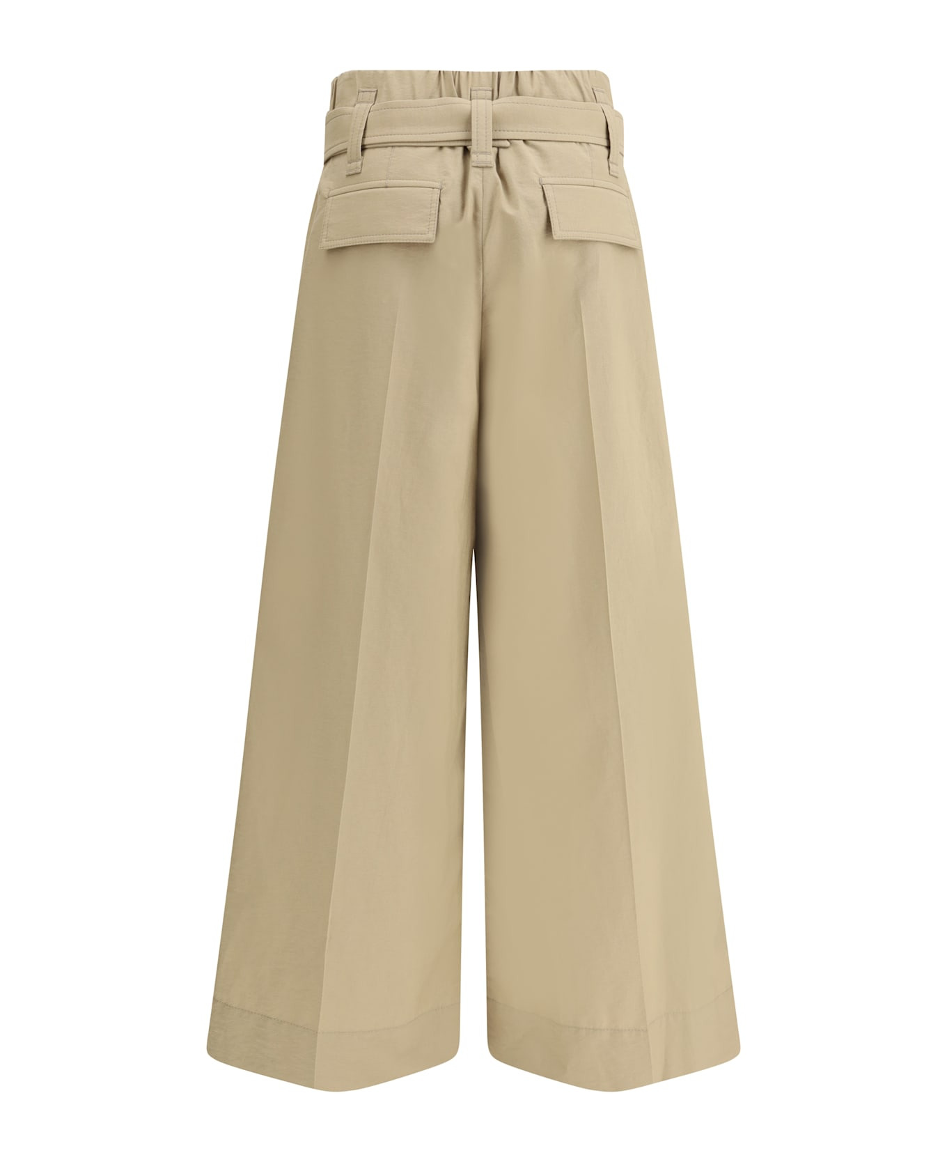 Pleated Crop Pants - 2