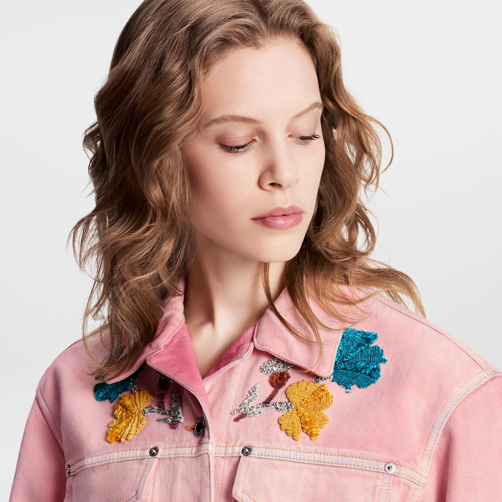 Embroidered Accent Denim Jacket - 2