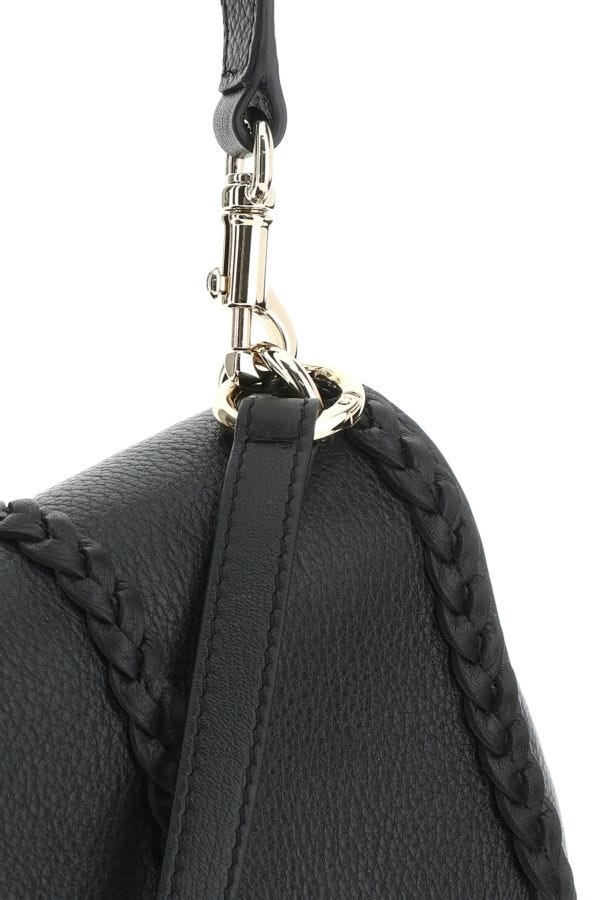 Black leather small Penelope handbag - 4