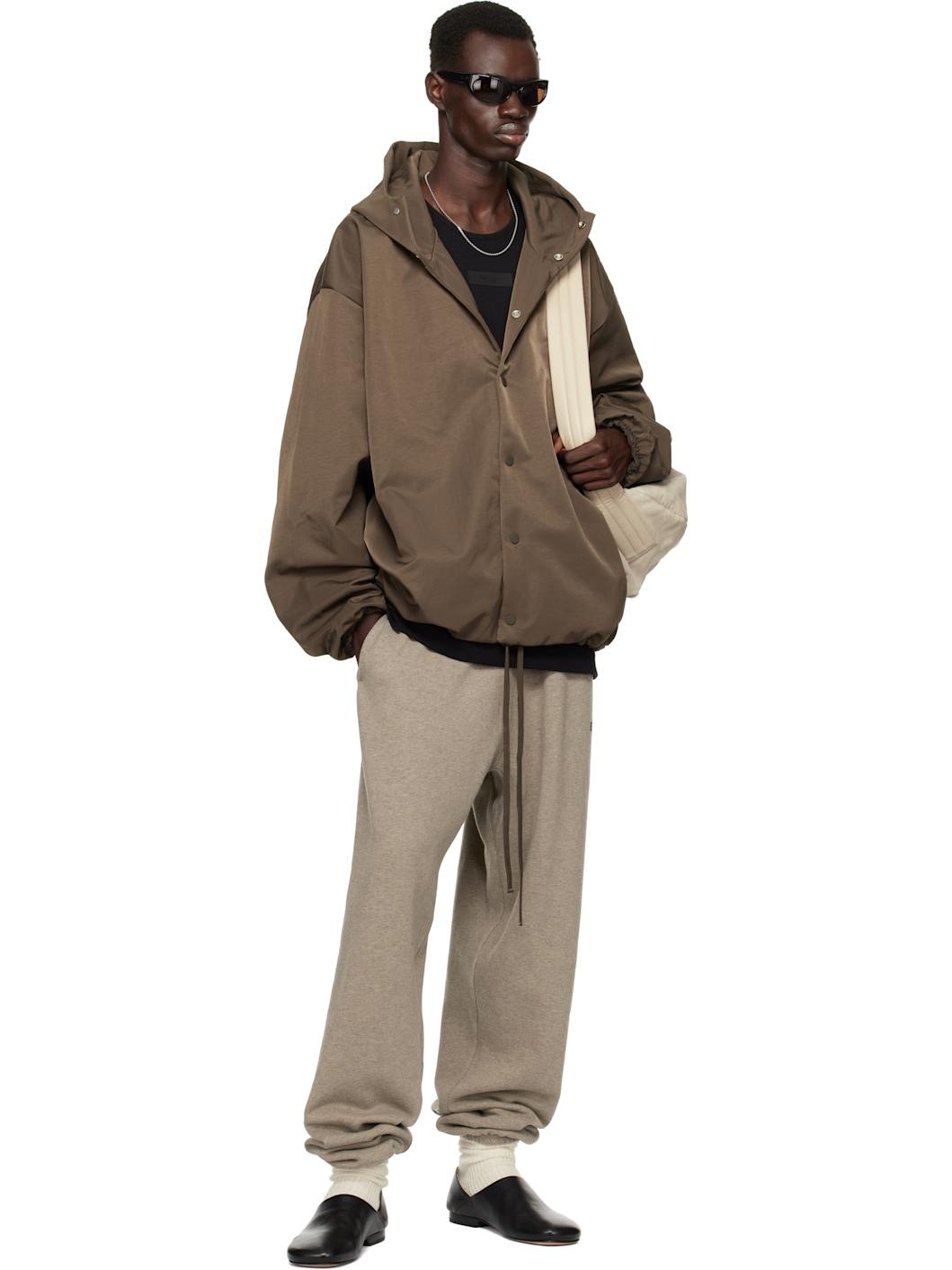 Gray Fleece Essential Sweatpants - 5