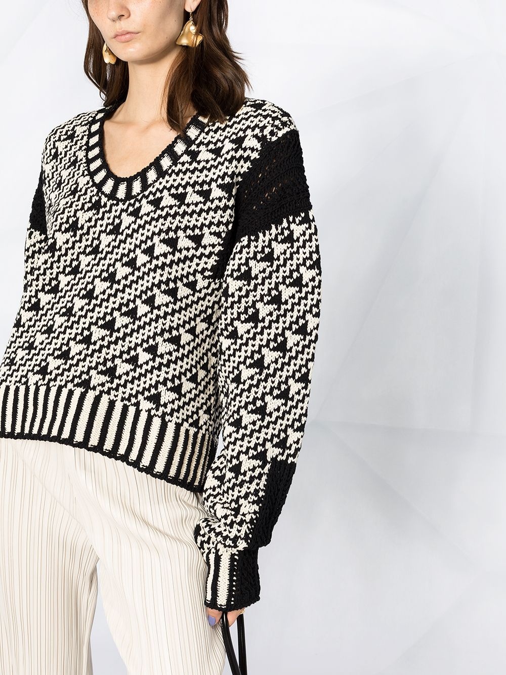 geometric pattern jumper - 5