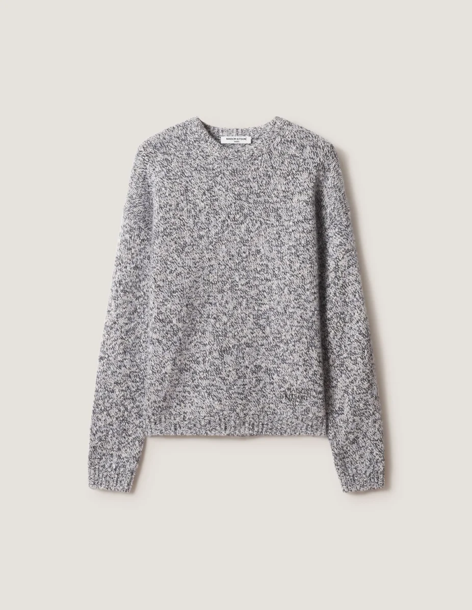 ALPACA BLEND MOULINE COMFORT JUMPER - 1