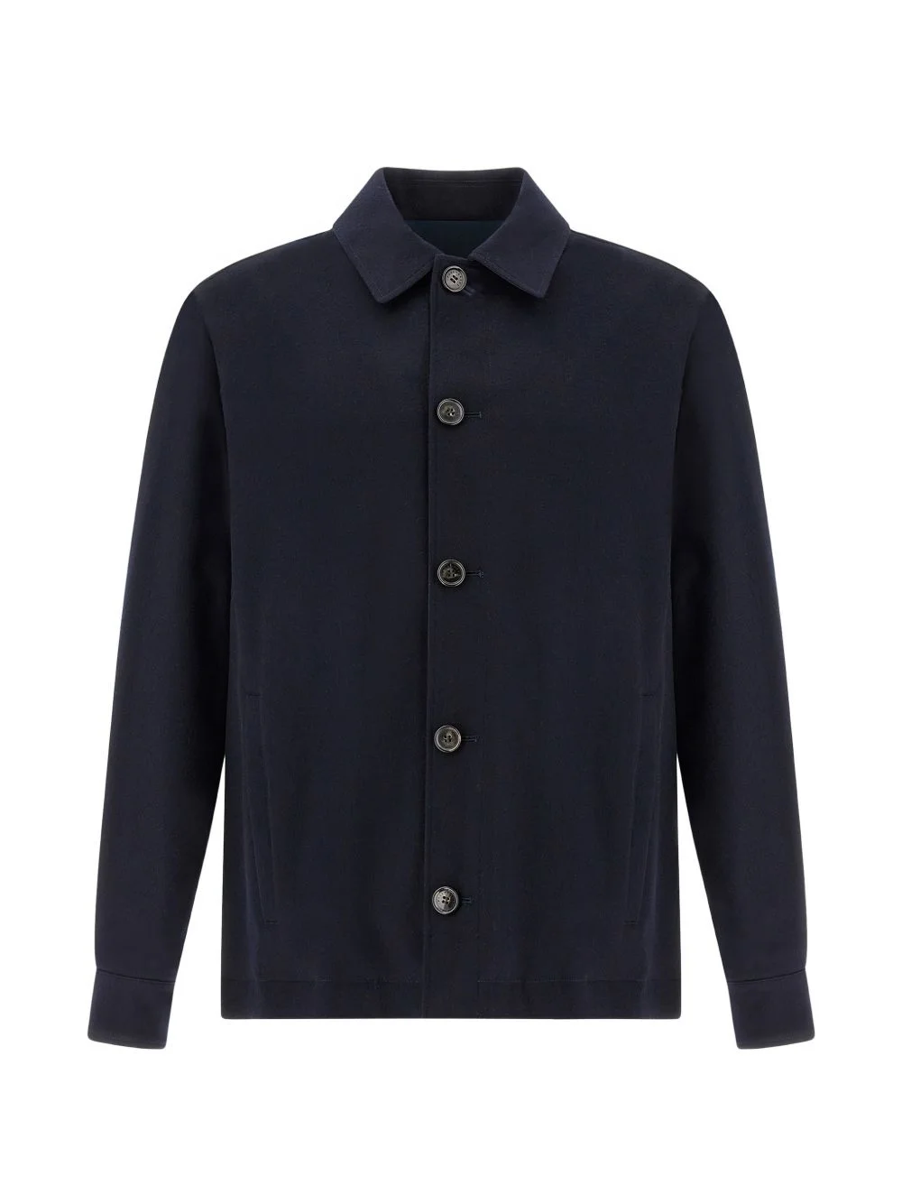 long-sleeve buttoned overshirt - 1