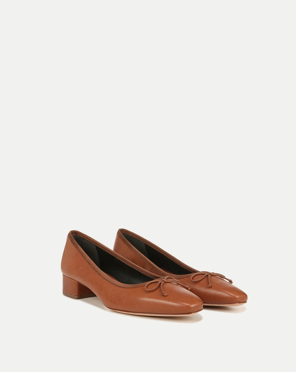 CECILE LEATHER BALLET PUMP - 2