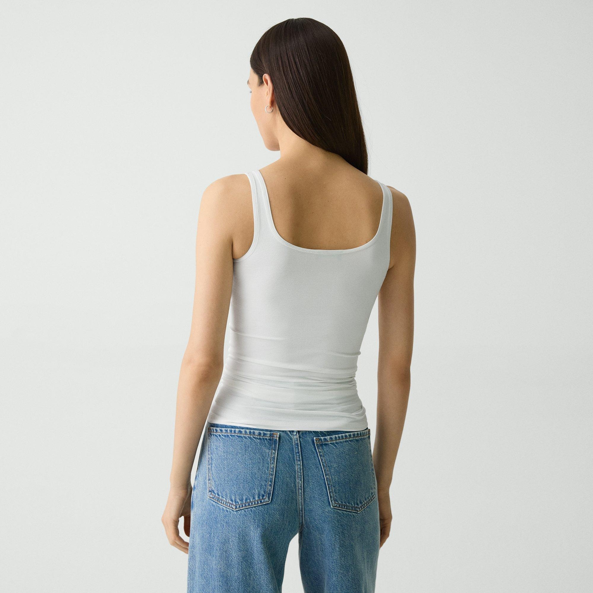 Scoop Neck Tank Top in Stretch Nylon - 4