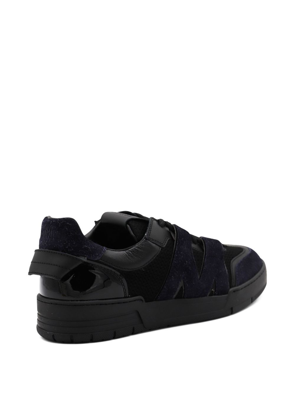lace-up suede sneakers - 5