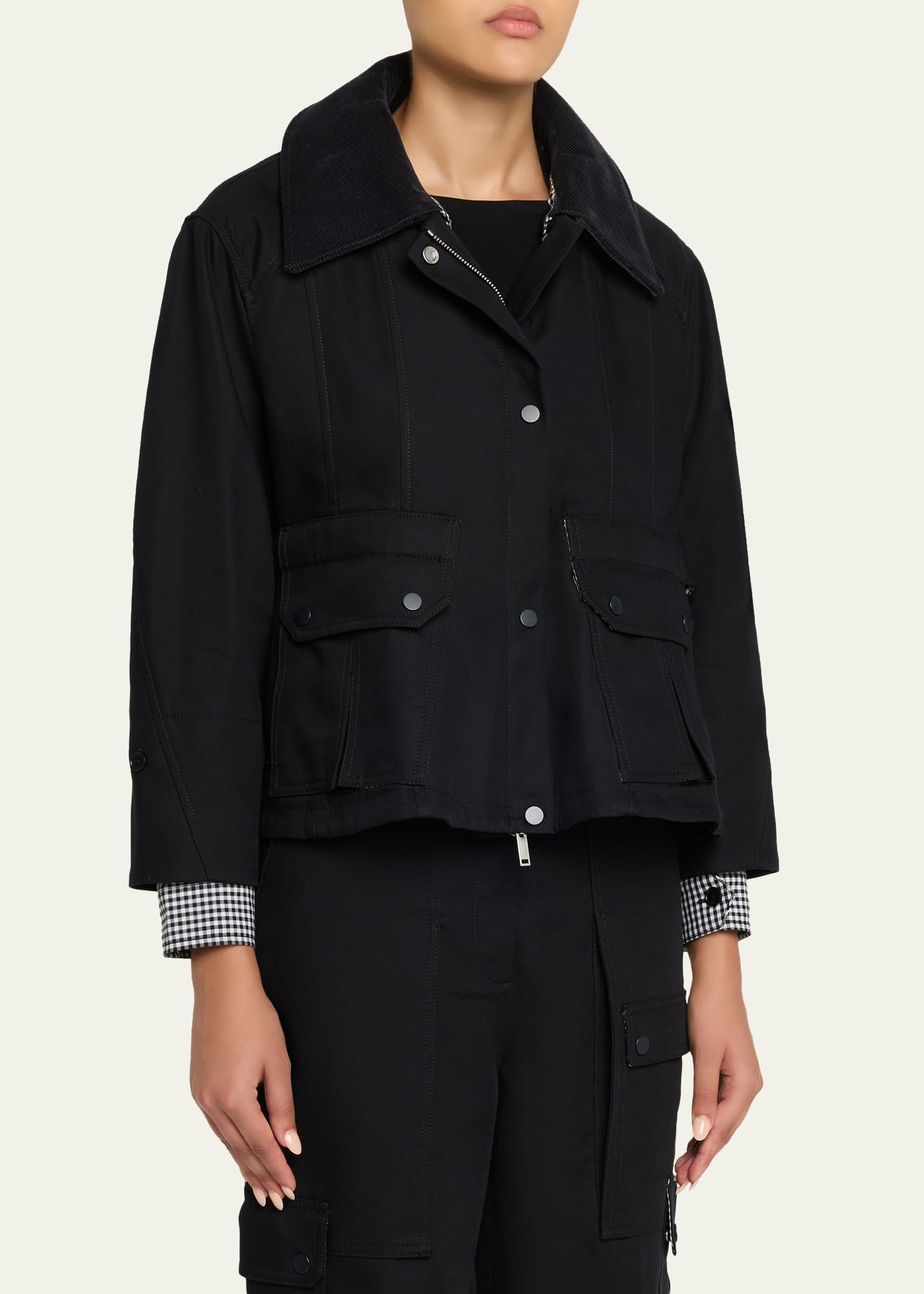 Cropped Flounce Jacket - 4