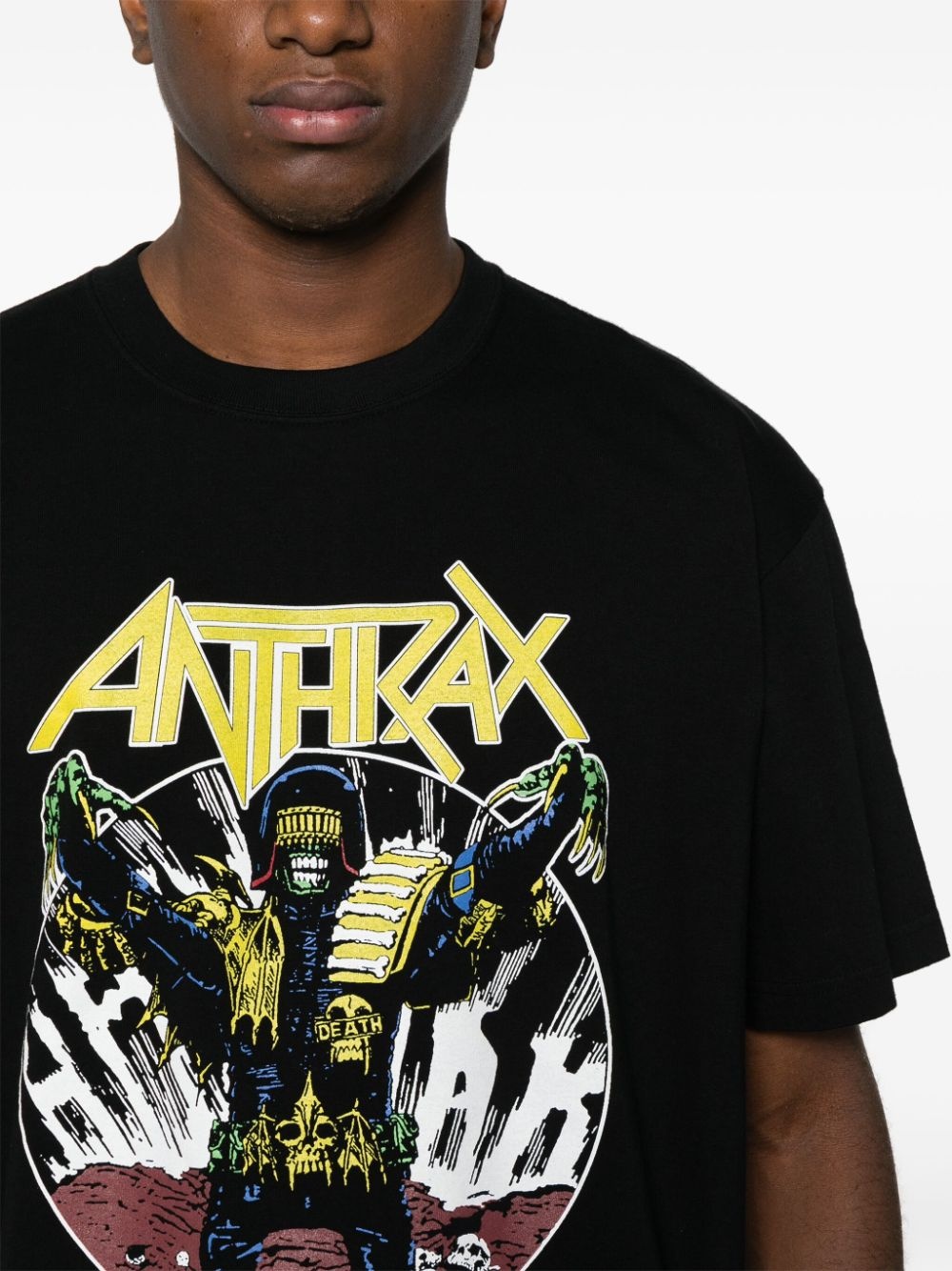 x Anthrax logo-print T-shirt - 5