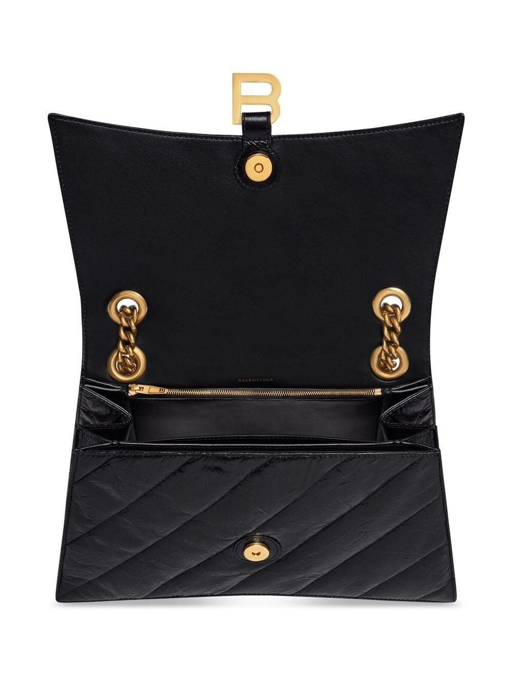 Balenciaga Women Borsa Crush Media Trapuntata Con Catena - 2