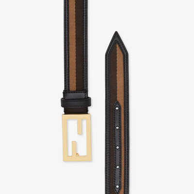 FENDI Brown fabric belt outlook