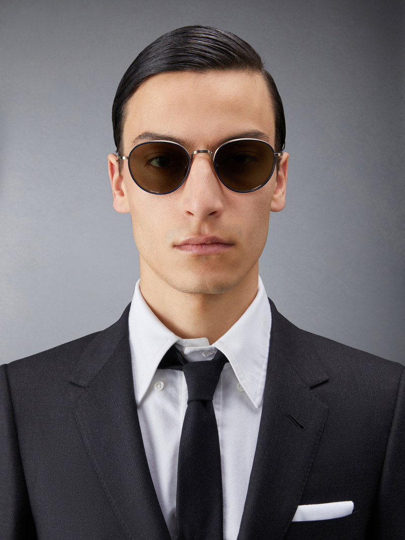 Thom Browne TITANIUM ROUND SUNGLASSES outlook