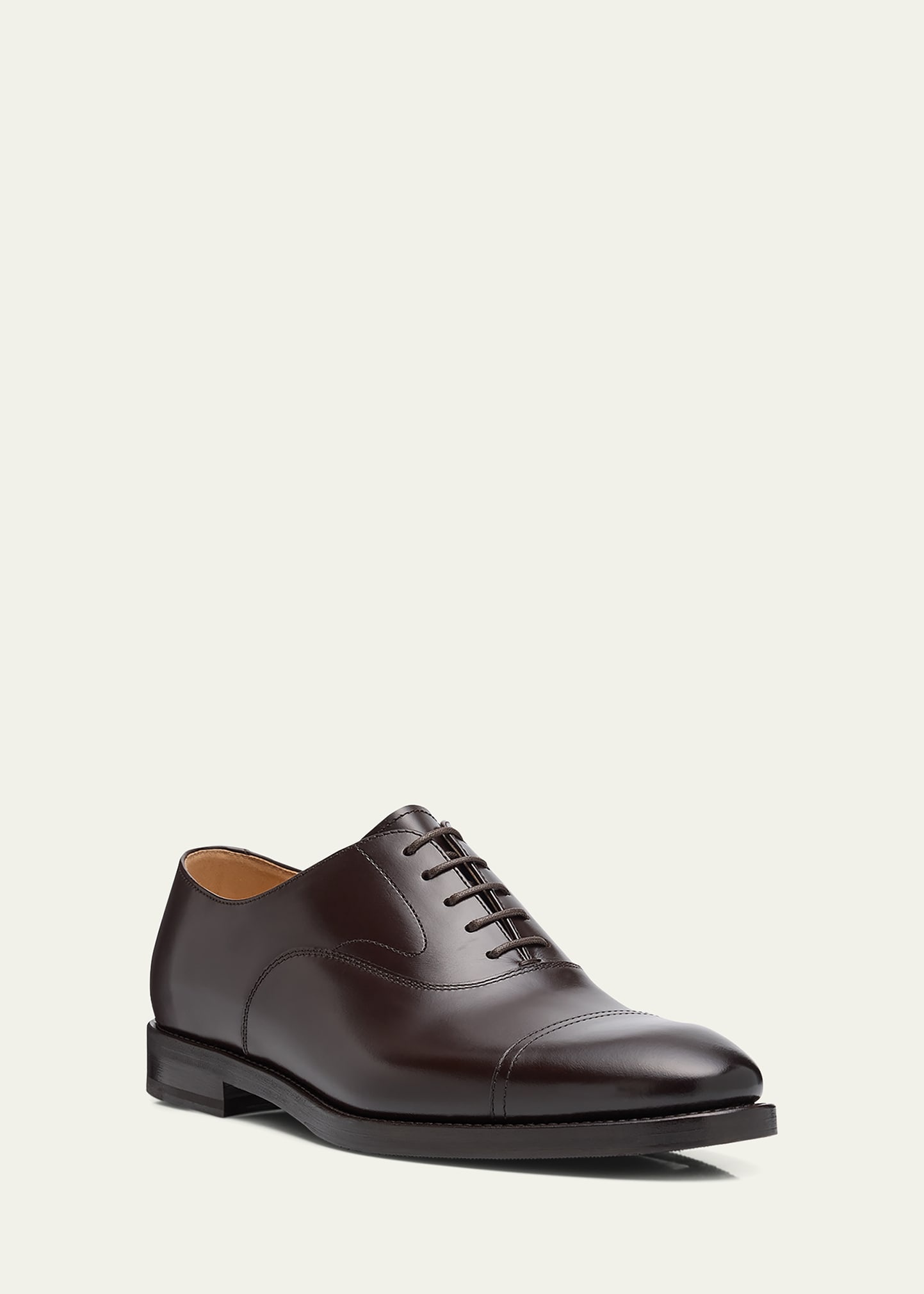 Men's Calf Leather Cap-Toe Oxfords - 2