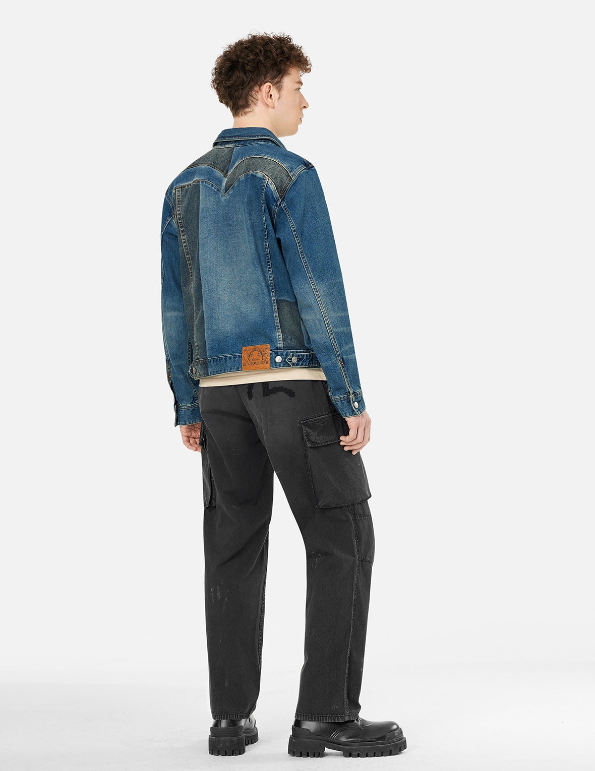 Totem Seagull Embroidery Straight Fit Cargo Pants - 11