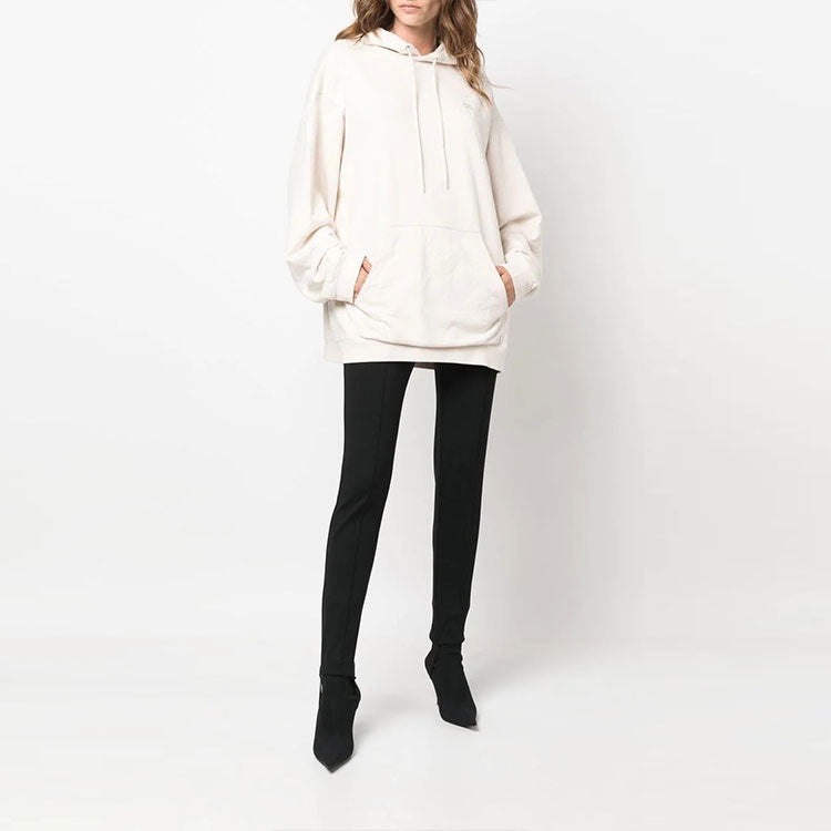 Balenciaga Sporty Oversized Drawstring Hoodie 'White' 600583TLVA19080 - 2