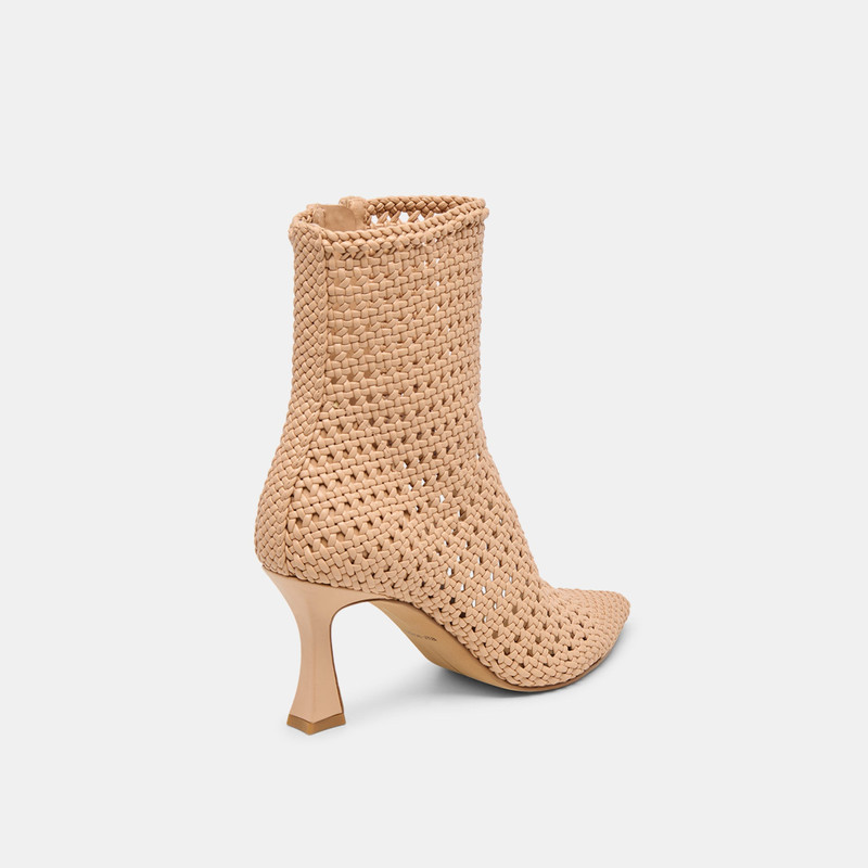 EMBRY BOOTIES LT TAN WOVEN STELLA 3