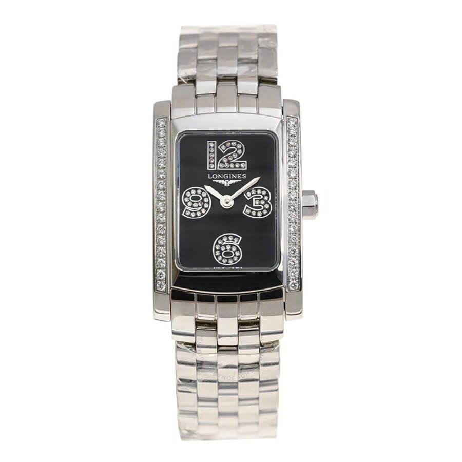 Longines Dolce Vita Quartz Diamond Black Dial Ladies Watch L5.155.0.58.6 - 3