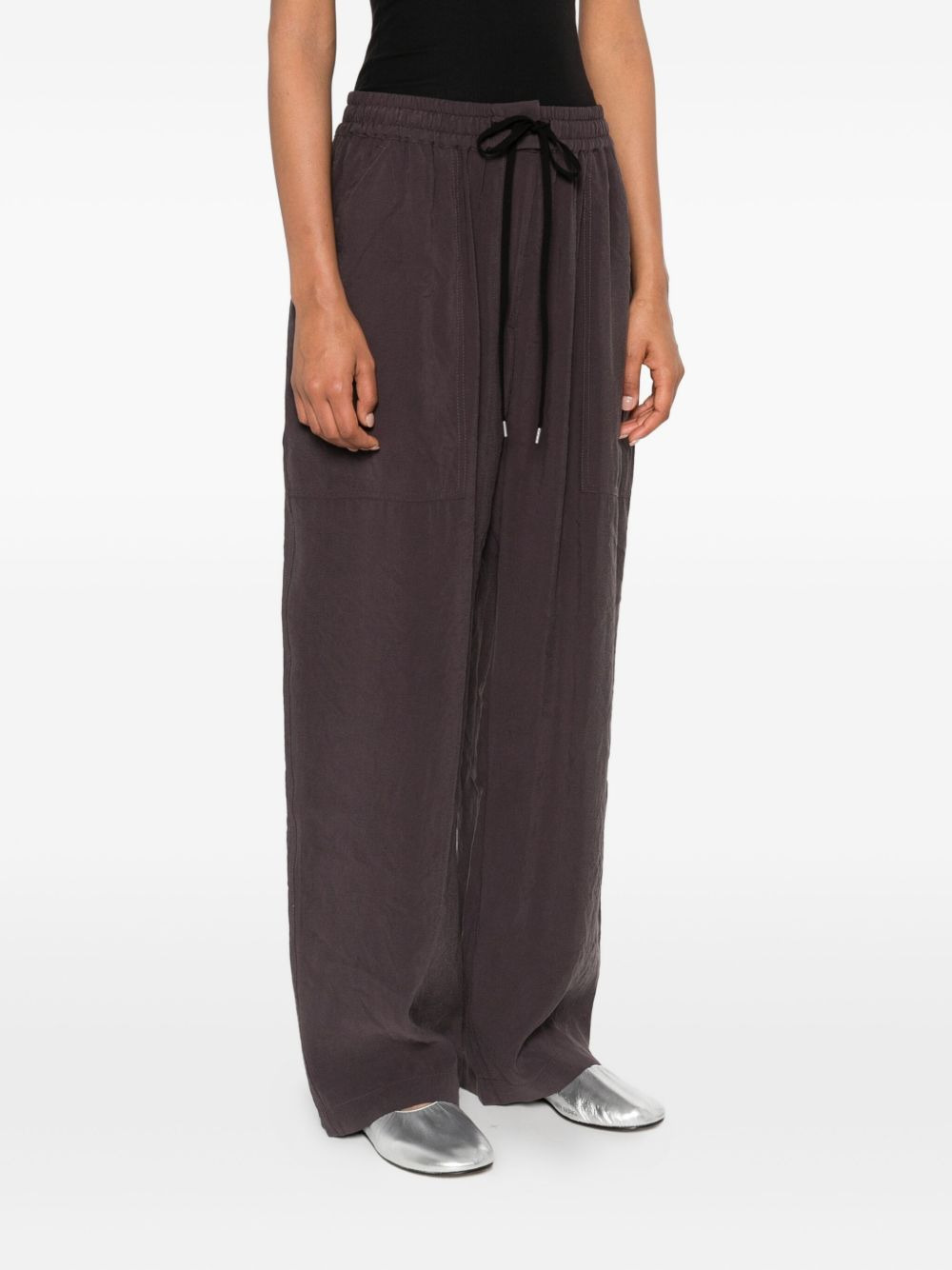 Capel elasticized-waistband trousers - 3