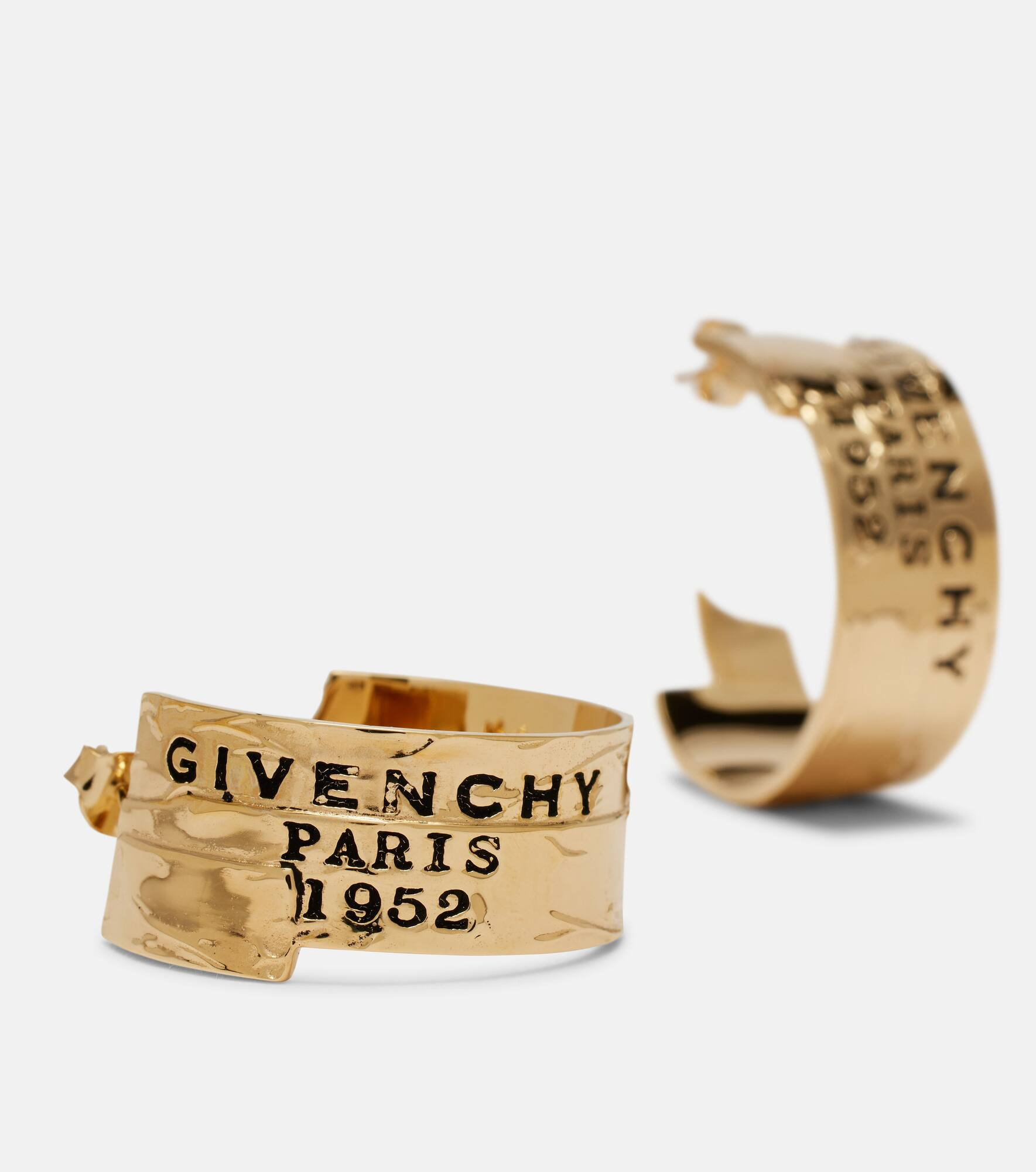 Logo hoop earrings - 4