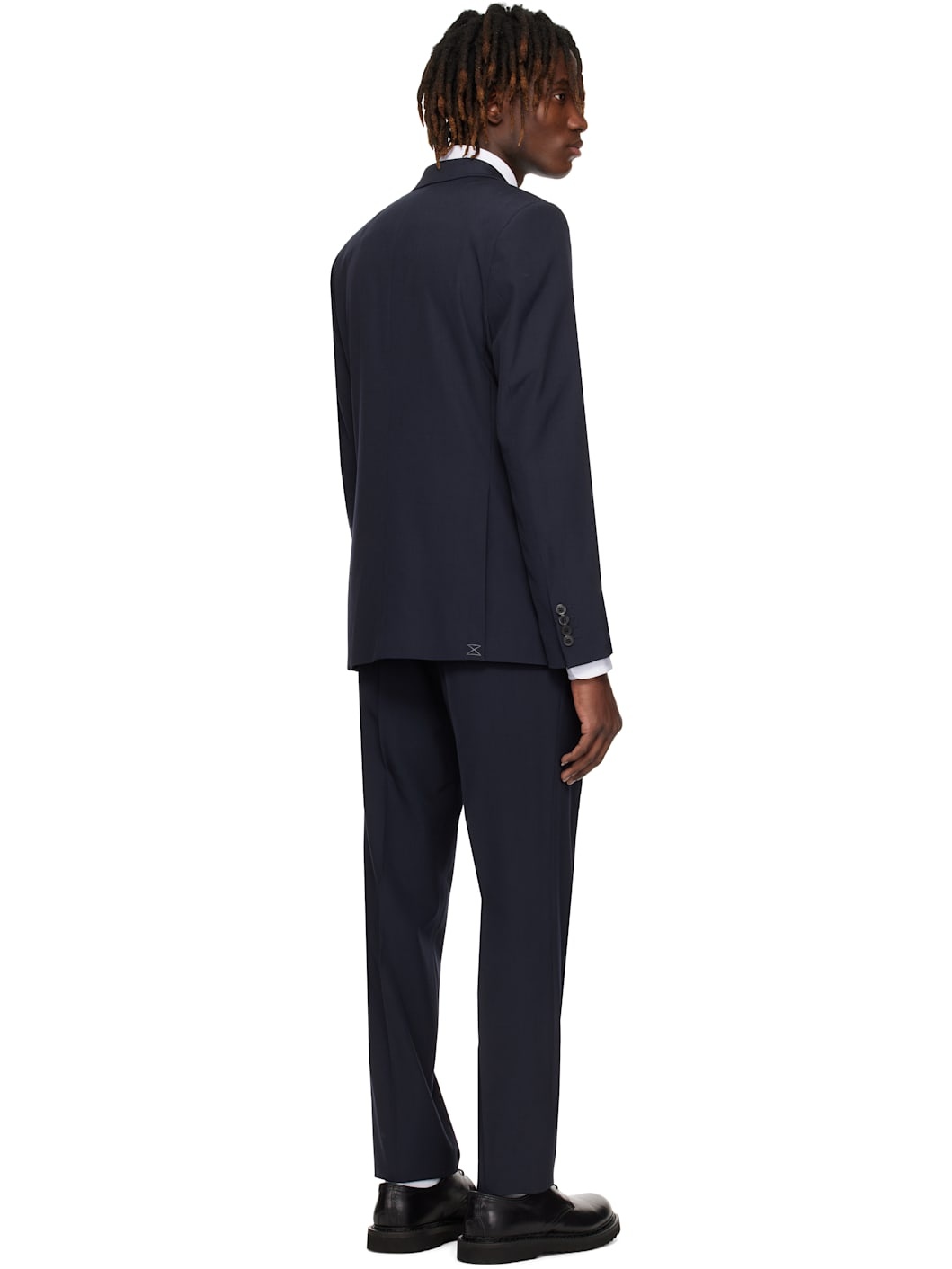 Navy Slim Fit Suit - 3