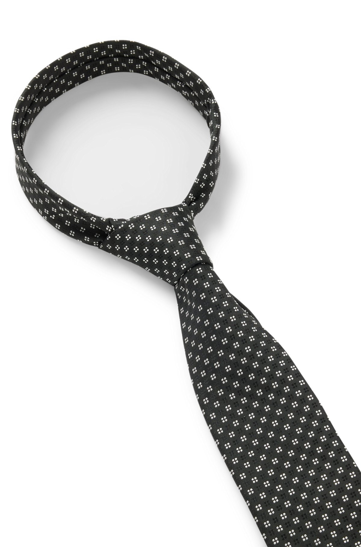 SILK-BLEND TIE WITH JACQUARD PATTERN - 6