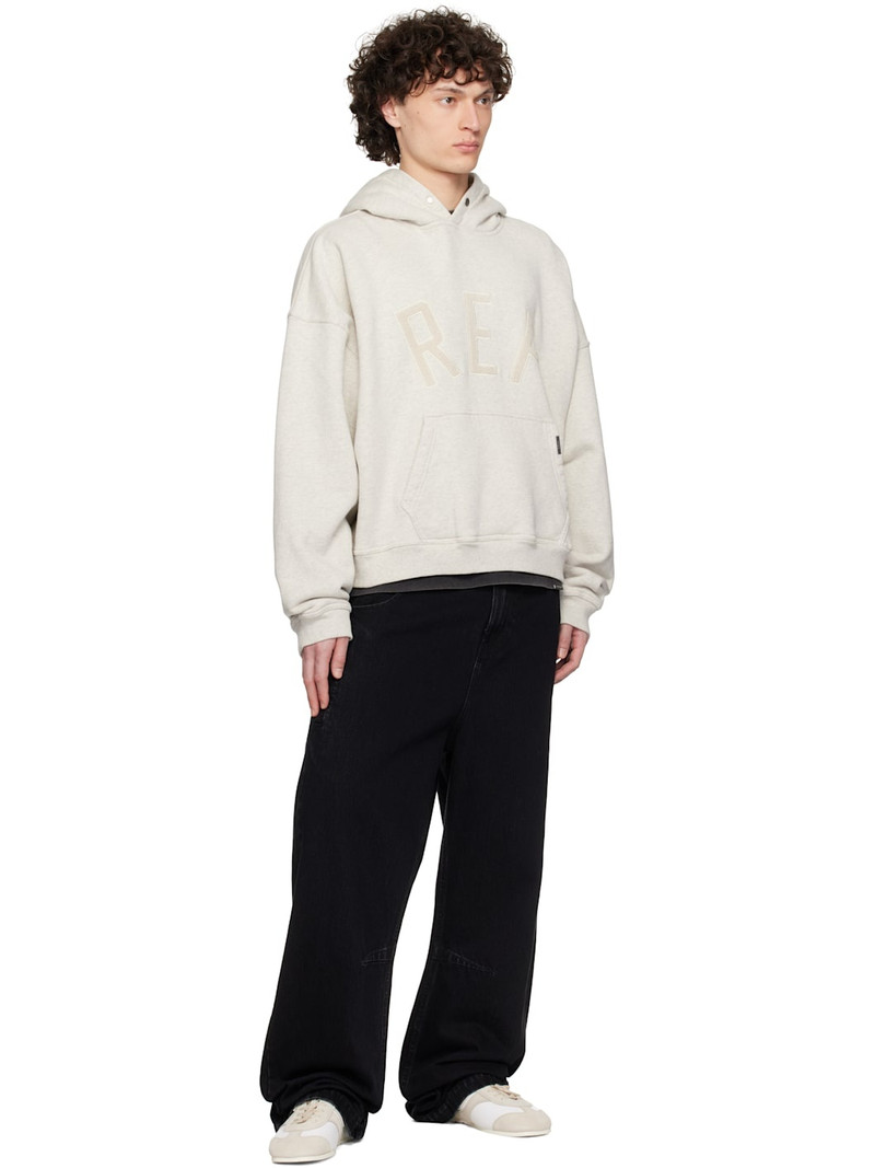 REPRESENT Gray 'Rep' Appliqué Hoodie outlook