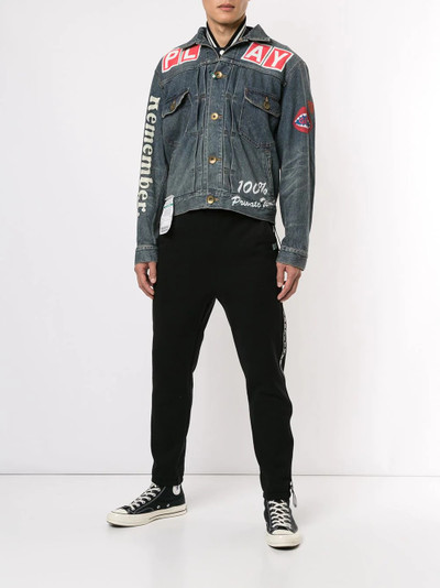 Maison MIHARAYASUHIRO printed denim jacket outlook