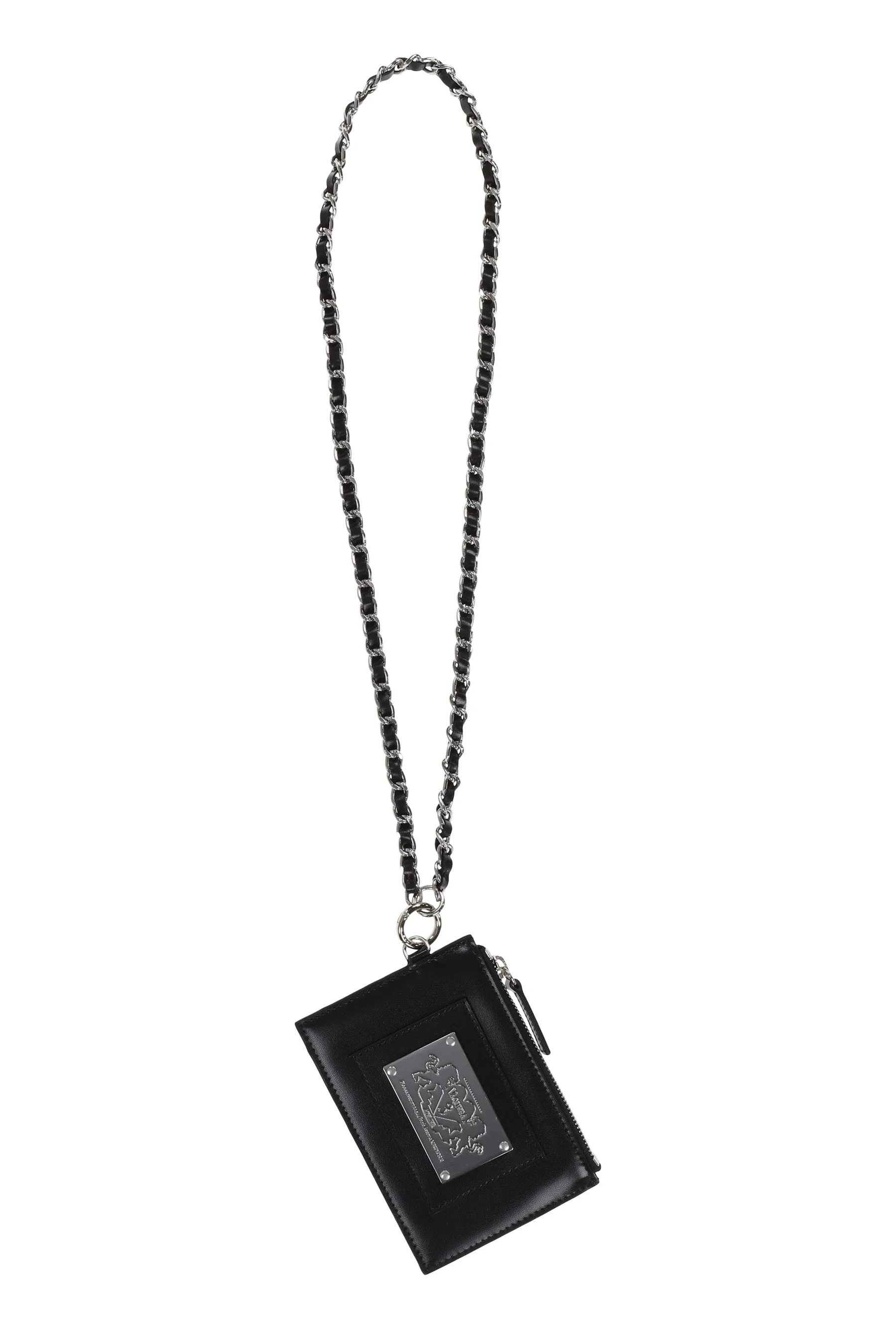 WALLET NECKLACE LEATHER / BLK - 1