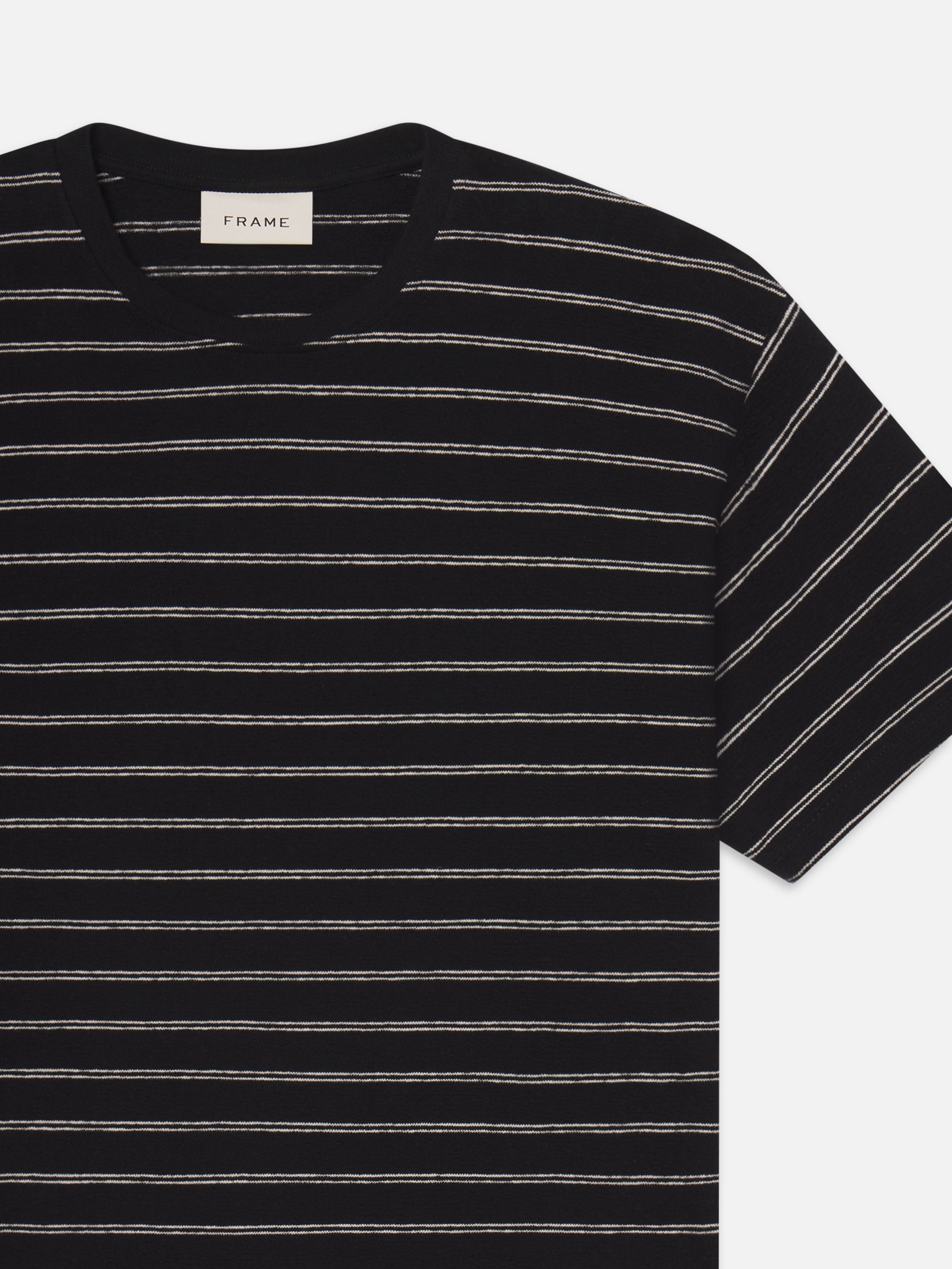 Striped Tee in Black/Natural - 4