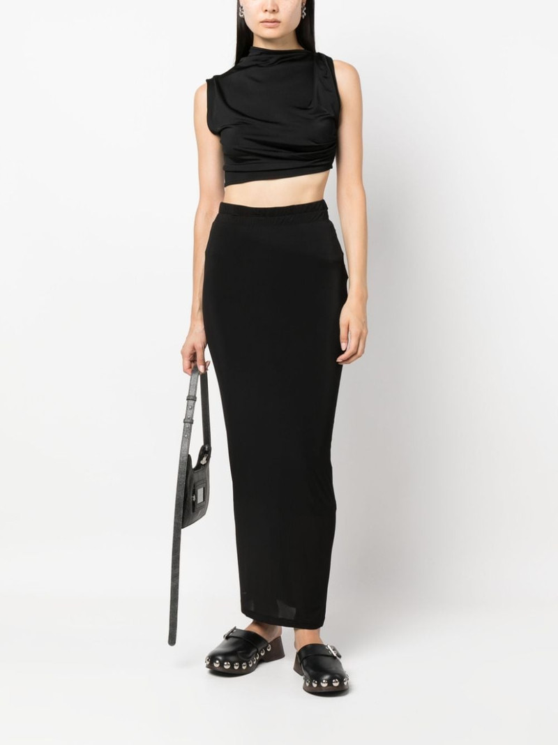 WARDROBE.NYC elasticated-waistband maxi skirt outlook