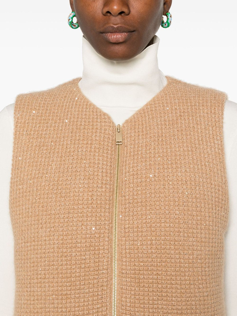 sequin-embellished gilet 5