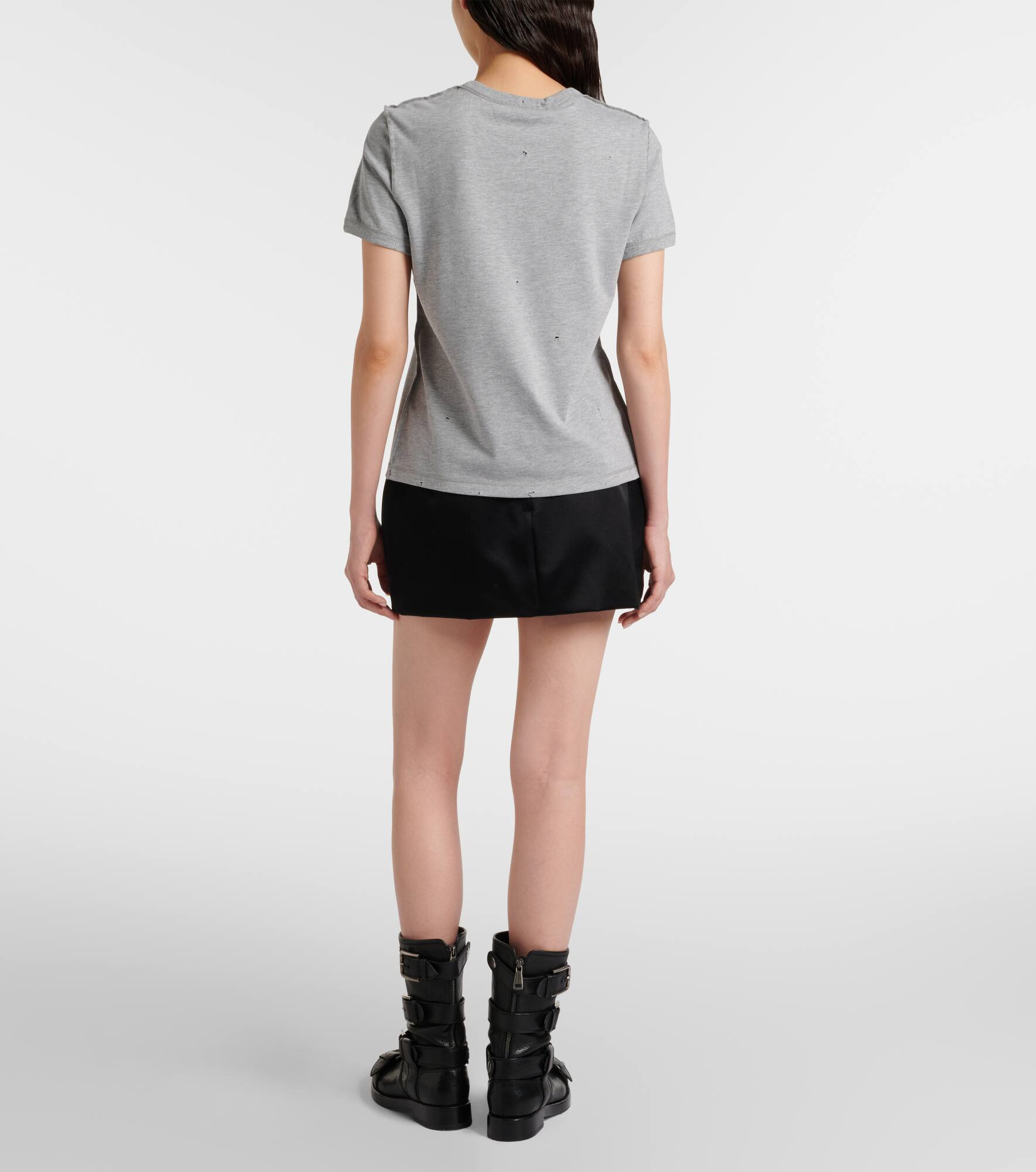 Printed cotton-blend jersey T-shirt - 3