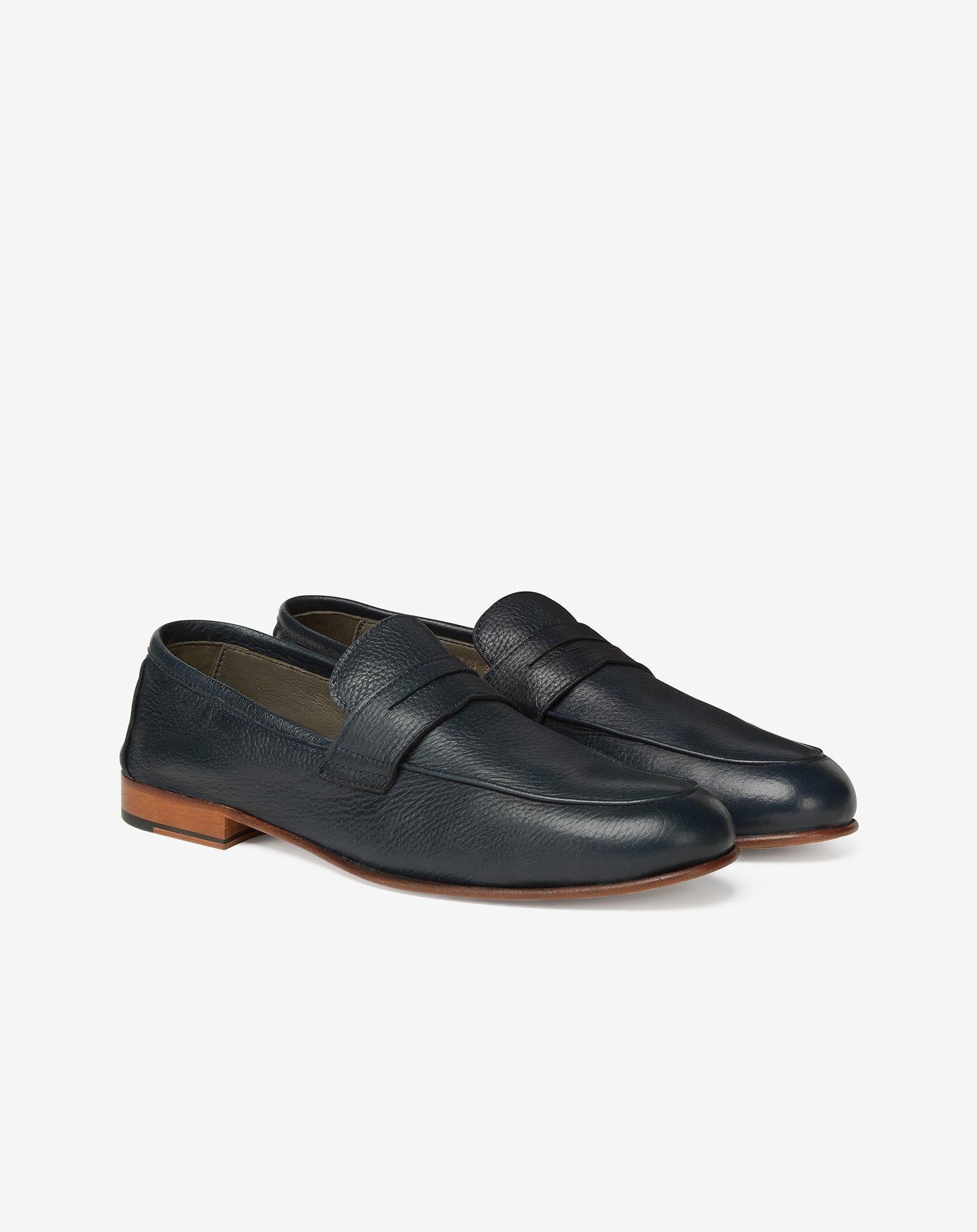 Blue deerskin loafers - 2