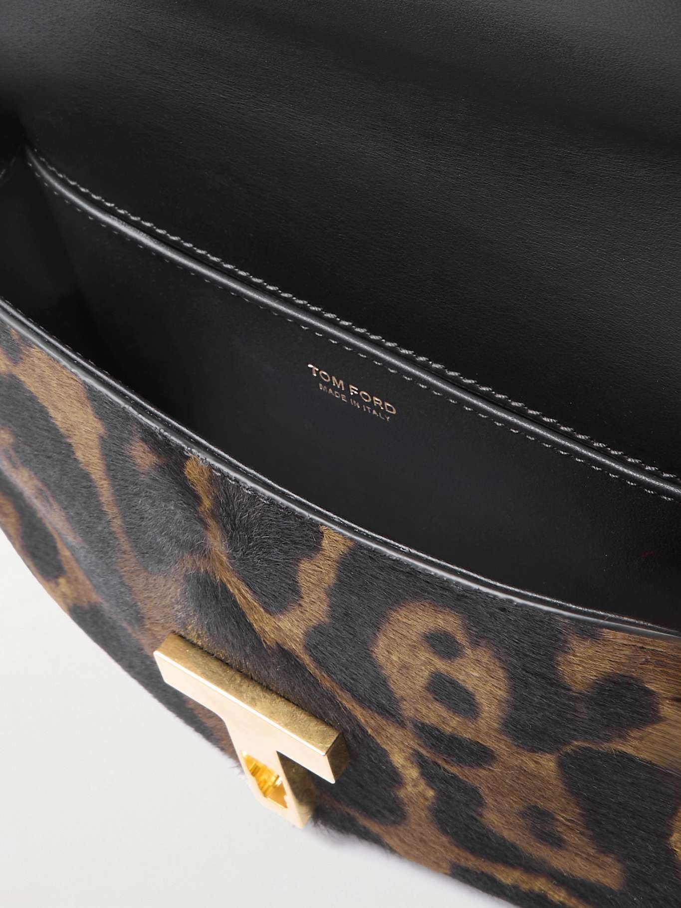 Wallis leather-trimmed leopard-print calf hair shoulder bag Leopard print - 5