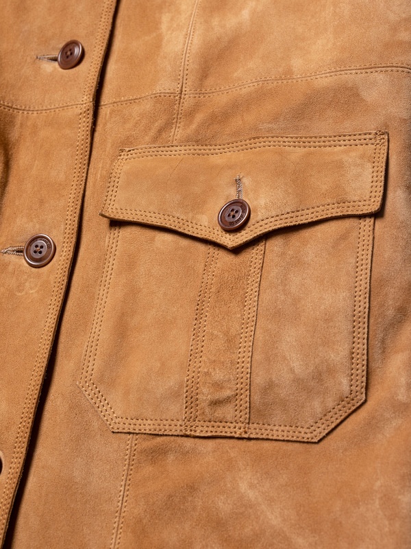 Ilse Suede Coat Tobacco - 7