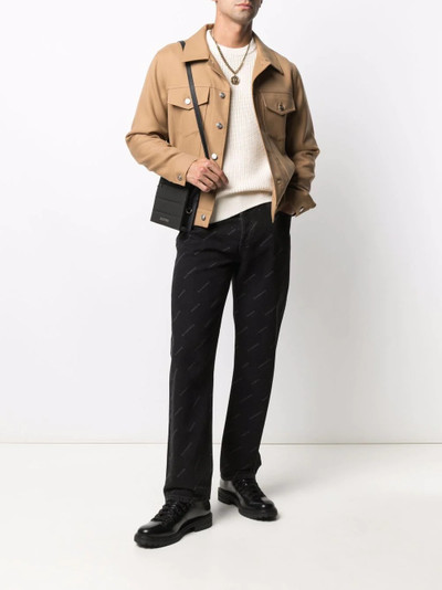 Sandro single-breasted jacket outlook