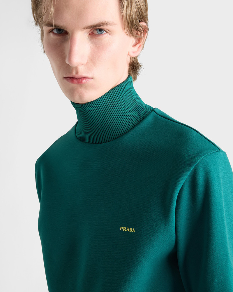 Technical fabric turtleneck sweatshirt 3