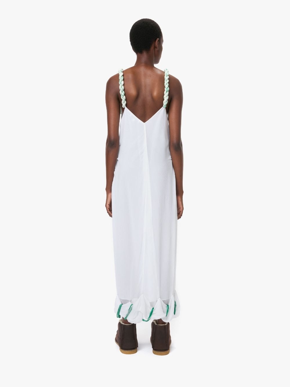 TASSEL STRAP TWISTED DRESS - 3