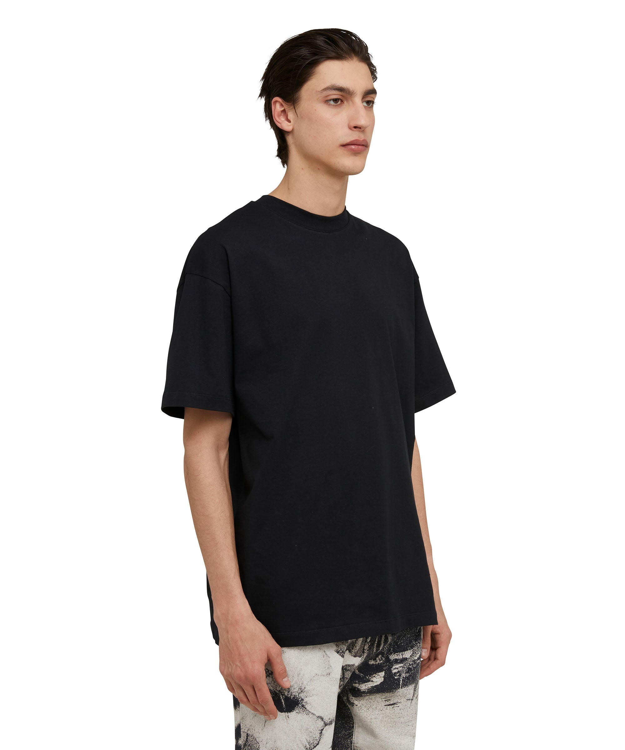 Cotton crewneck t-shirt with "volcano" print - 4