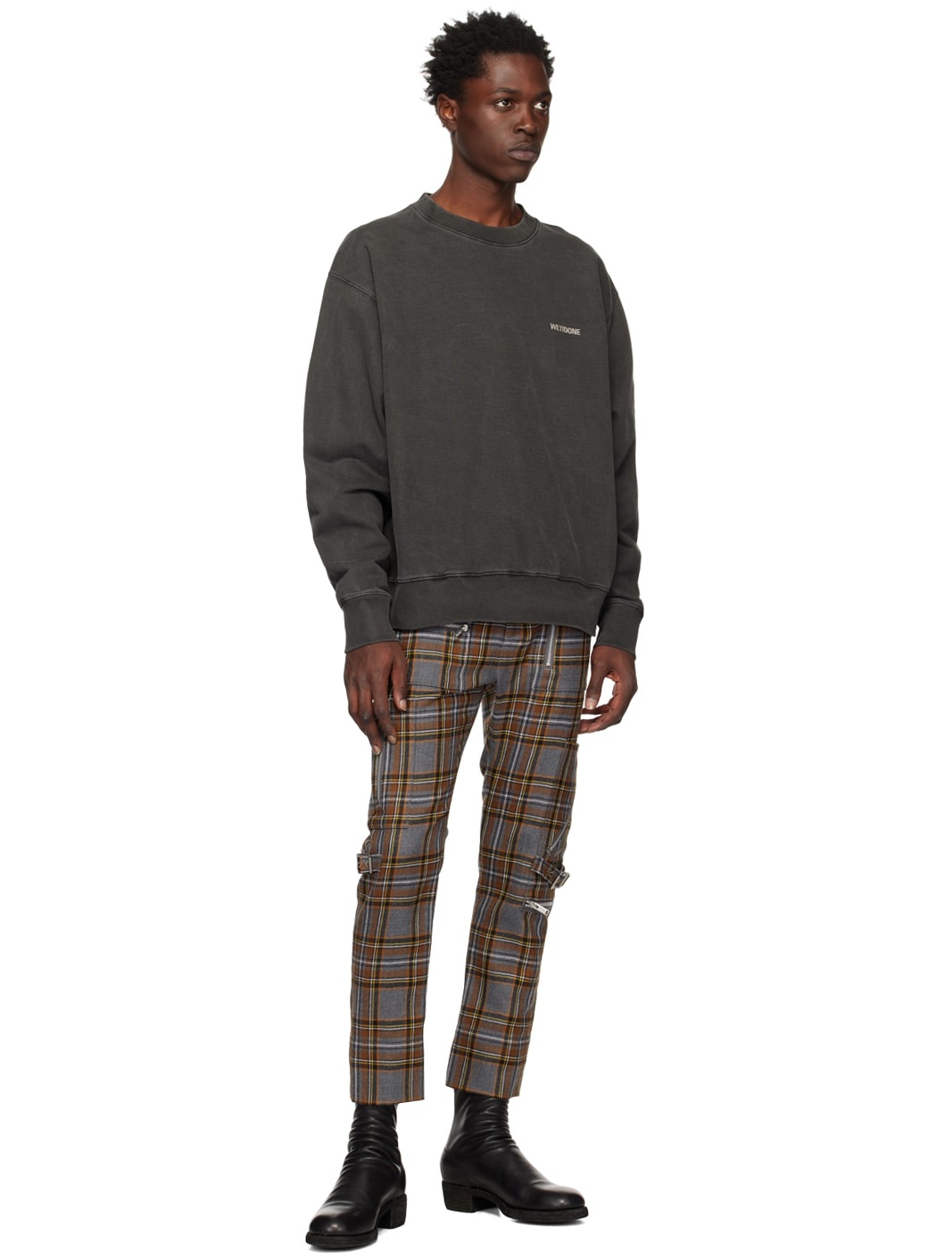 Gray Basic Sweatshirt - 4