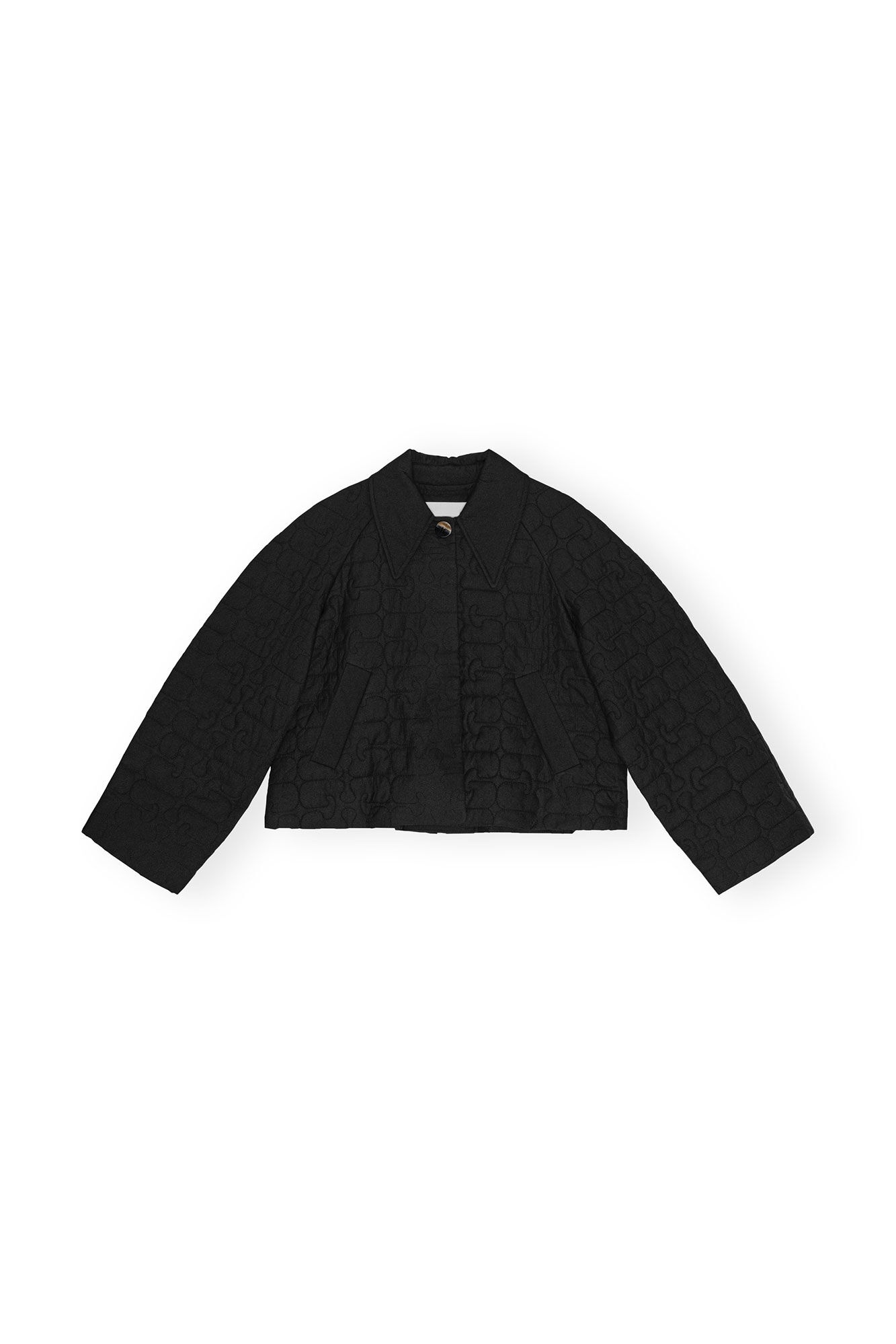 BLACK SHORT QUILT JACKET - 6